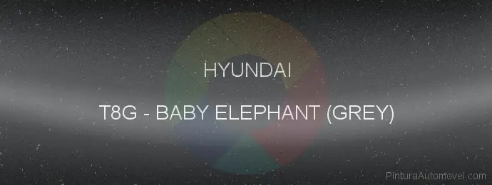 Pintura Hyundai T8G Baby Elephant (grey)