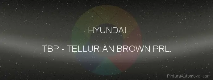 Pintura Hyundai TBP Tellurian Brown Prl.