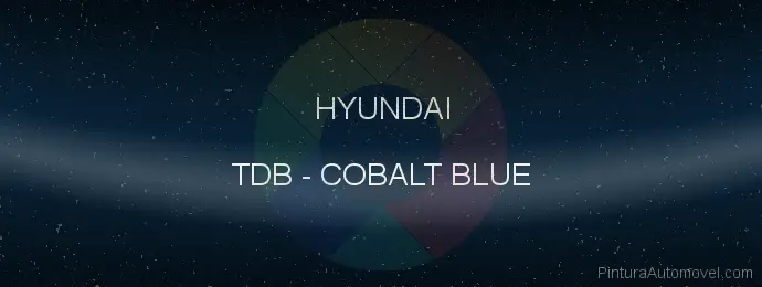 Pintura Hyundai TDB Cobalt Blue