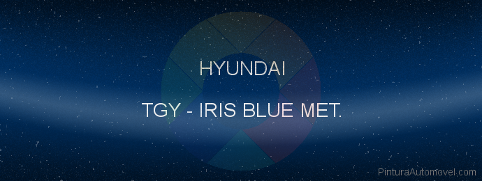 Pintura Hyundai TGY Iris Blue Met.