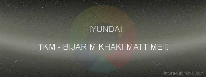 Pintura Hyundai TKM Bijarim Khaki Matt Met.
