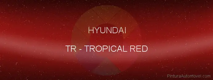 Pintura Hyundai TR Tropical Red