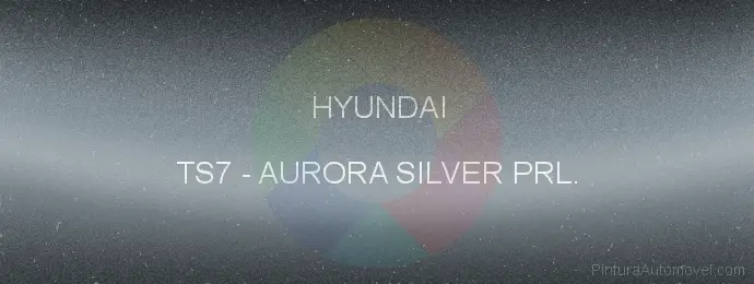 Pintura Hyundai TS7 Aurora Silver Prl.