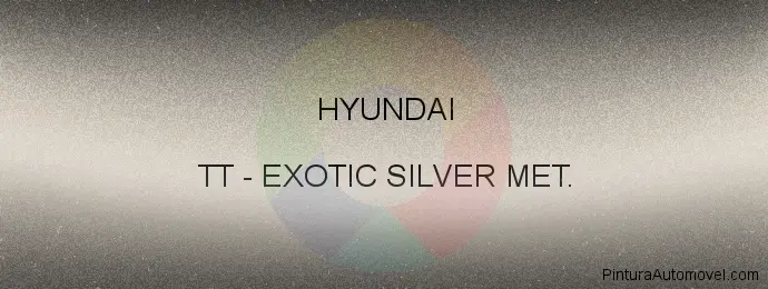 Pintura Hyundai TT Exotic Silver Met.