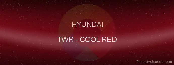 Pintura Hyundai TWR Cool Red