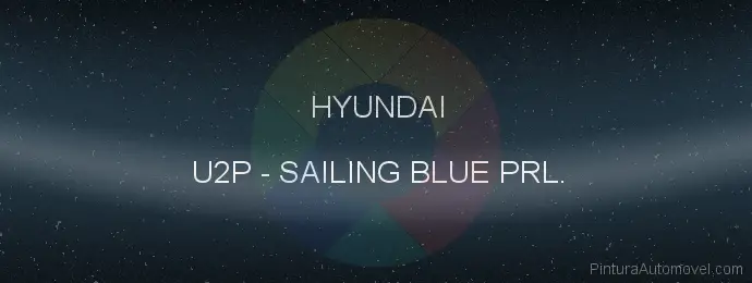 Pintura Hyundai U2P Sailing Blue Prl.