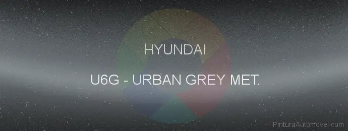 Pintura Hyundai U6G Urban Grey Met.