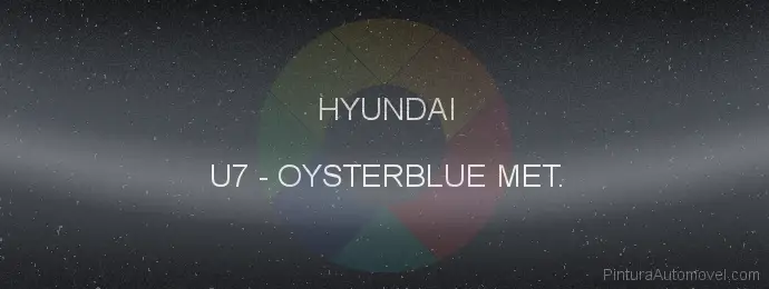 Pintura Hyundai U7 Oysterblue Met.