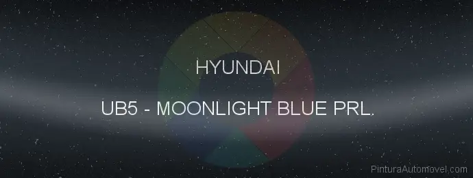 Pintura Hyundai UB5 Moonlight Blue Prl.