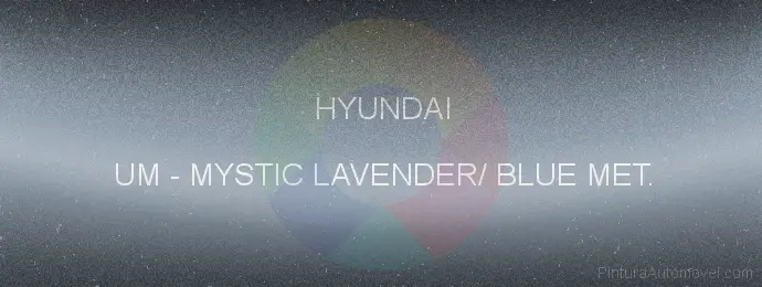 Pintura Hyundai UM Mystic Lavender/ Blue Met.