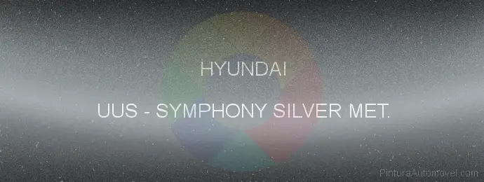 Pintura Hyundai UUS Symphony Silver Met.