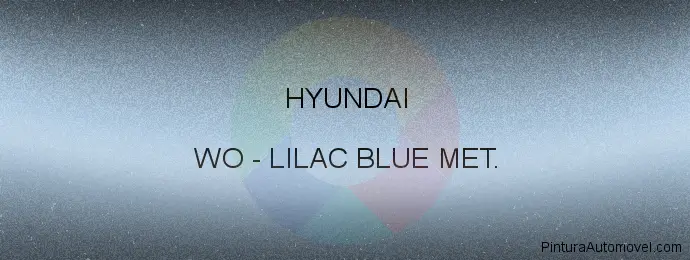 Pintura Hyundai WO Lilac Blue Met.