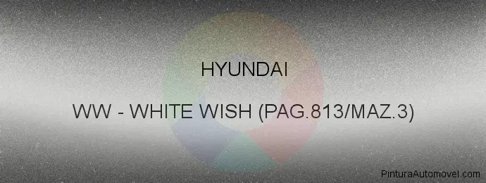 Pintura Hyundai WW White Wish (pag.813/maz.3)