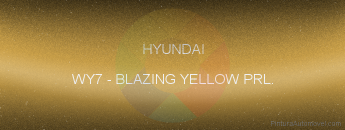 Pintura Hyundai WY7 Blazing Yellow Prl.