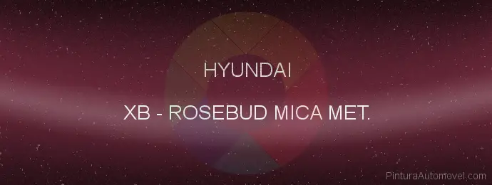 Pintura Hyundai XB Rosebud Mica Met.
