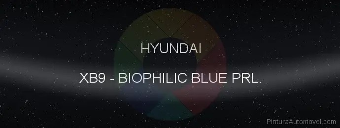 Pintura Hyundai XB9 Biophilic Blue Prl.