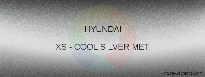 Pintura Hyundai XS Cool Silver Met.