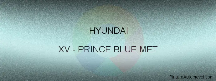 Pintura Hyundai XV Prince Blue Met.