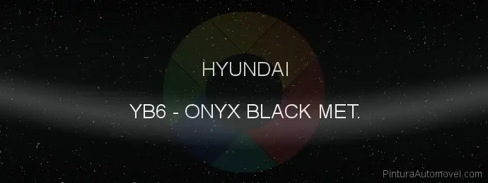 Pintura Hyundai YB6 Onyx Black Met.