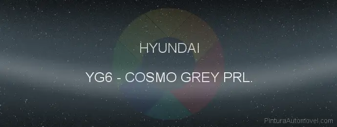 Pintura Hyundai YG6 Cosmo Grey Prl.