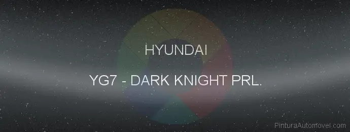 Pintura Hyundai YG7 Dark Knight Prl.