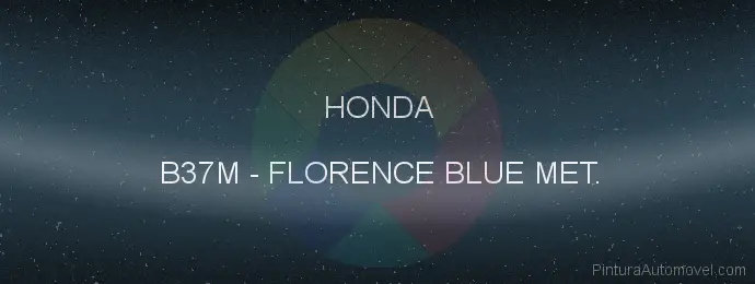 Pintura Honda B37M Florence Blue Met.