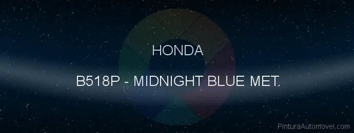 Pintura Honda B518P Midnight Blue Met.