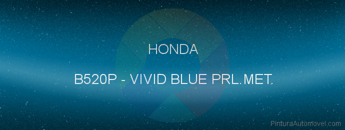 Pintura Honda B520P Vivid Blue Prl.met.