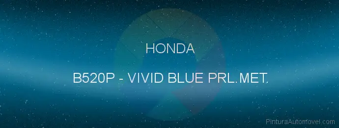 Pintura Honda B520P Vivid Blue Prl.met.