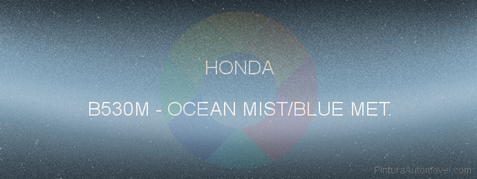Pintura Honda B530M Ocean Mist/blue Met.