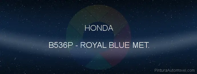 Pintura Honda B536P Royal Blue Met.