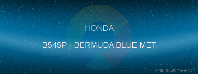 Pintura Honda B545P Bermuda Blue Met.