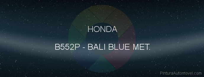 Pintura Honda B552P Bali Blue Met.