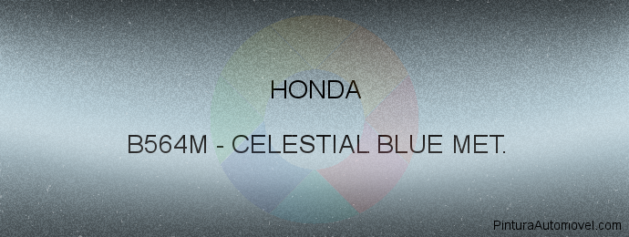 Pintura Honda B564M Celestial Blue Met.