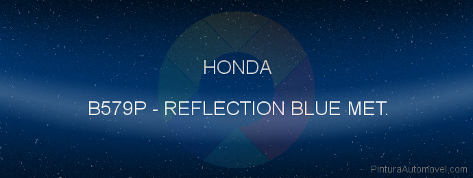 Pintura Honda B579P Reflection Blue Met.