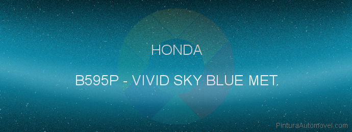 Pintura Honda B595P Vivid Sky Blue Met.