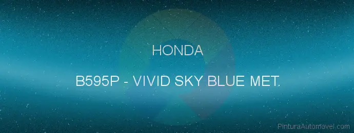 Pintura Honda B595P Vivid Sky Blue Met.