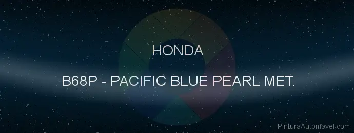 Pintura Honda B68P Pacific Blue Pearl Met.