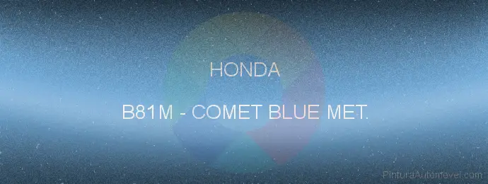 Pintura Honda B81M Comet Blue Met.