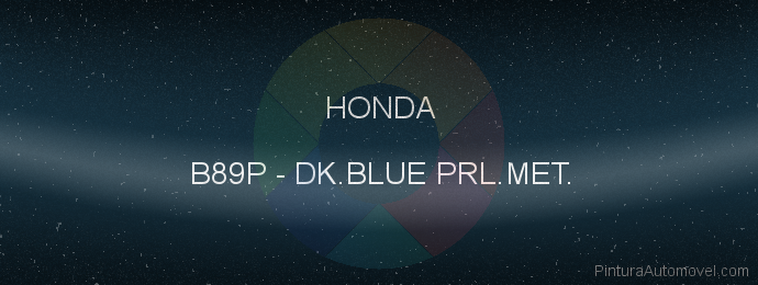 Pintura Honda B89P Dk.blue Prl.met.