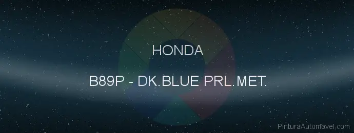 Pintura Honda B89P Dk.blue Prl.met.