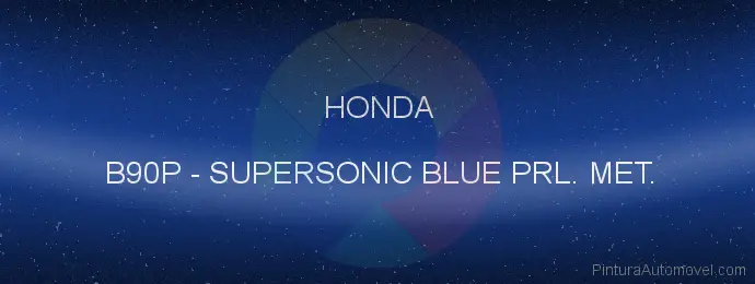 Pintura Honda B90P Supersonic Blue Prl. Met.