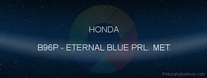 Pintura Honda B96P Eternal Blue Prl. Met.