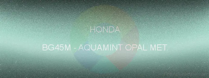 Pintura Honda BG45M Aquamint Opal Met.
