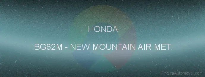 Pintura Honda BG62M New Mountain Air Met.