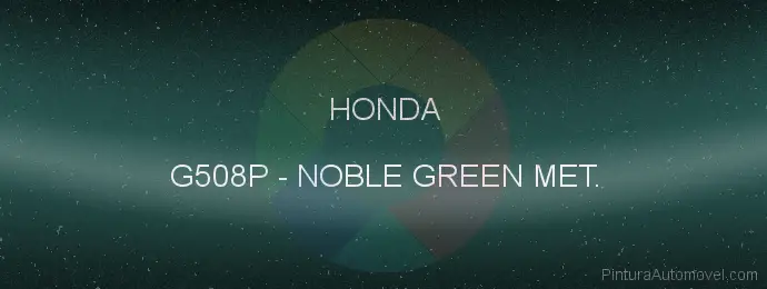Pintura Honda G508P Noble Green Met.