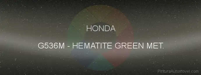 Pintura Honda G536M Hematite Green Met.