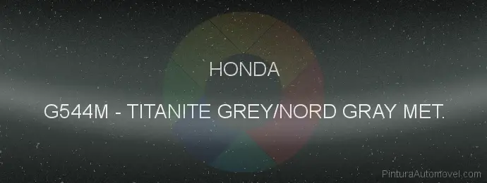 Pintura Honda G544M Titanite Grey/nord Gray Met.