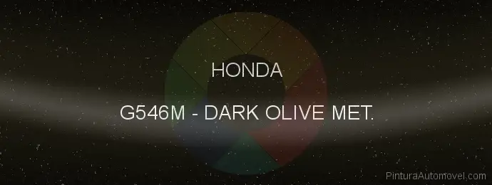 Pintura Honda G546M Dark Olive Met.