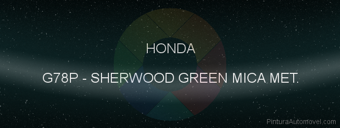 Pintura Honda G78P Sherwood Green Mica Met.